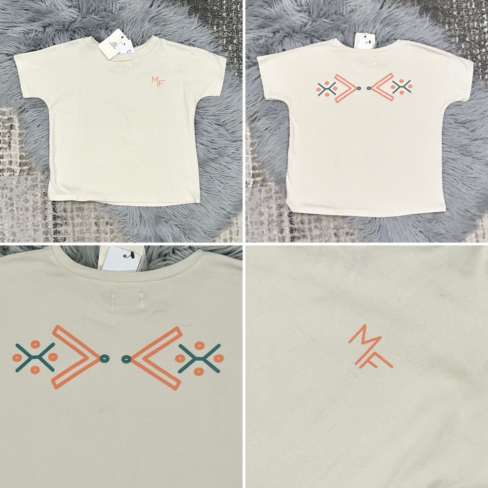 Maison Frida Oaxaca Ivory‎ Cream T-Shirt 6/7Y NWT ($35)